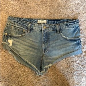 Free People jean shorts